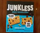JUNKLESS Chewy Chocolate Chip Granola Snack Bars, 1.1 oz, 8 Count
