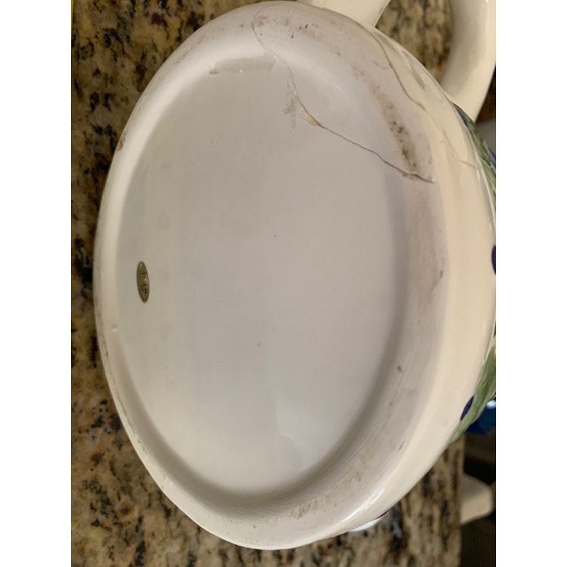 Ceramic flower themed watering can