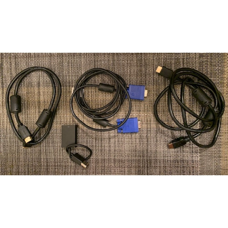 Various computer monitor connection cables