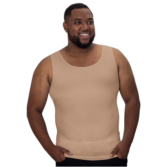 QORE LOGIQ Gynecomastia Body Shaper Compression Beige XXL