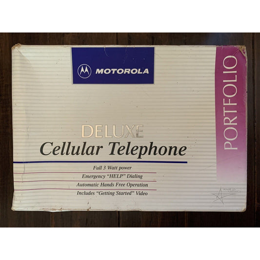 Vintage Motorola Deluxe Cellular Telephone Portfolio