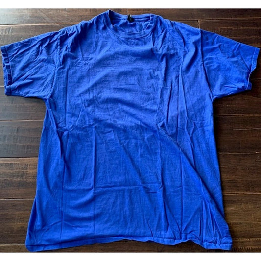 men's 3XL blue no pocket t shirt