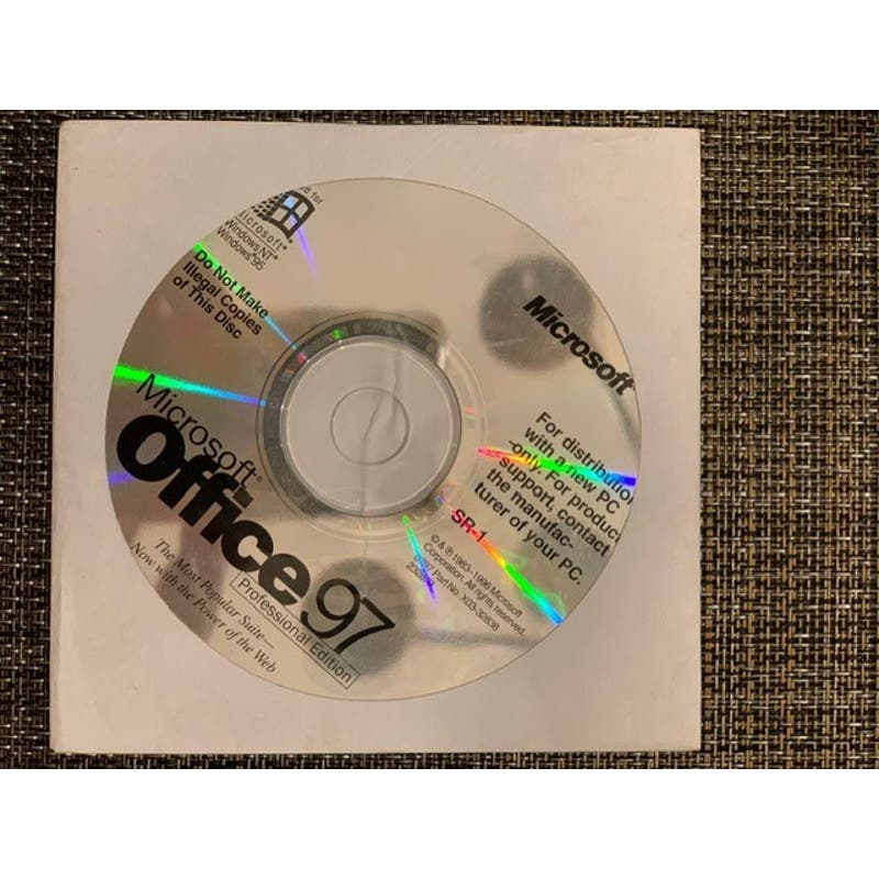 MicroSoft Office 97 Install CD