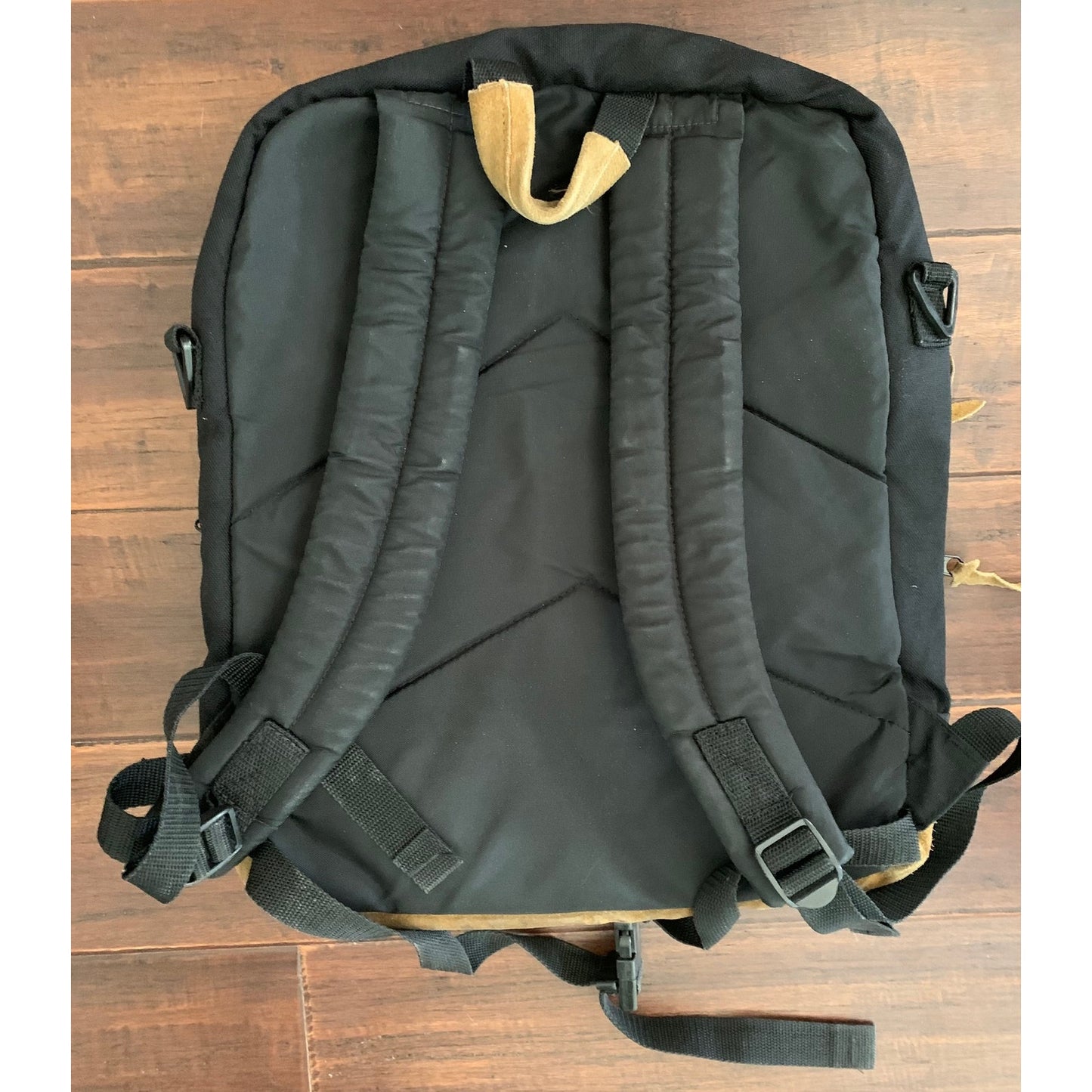 DataPack brand 10 Compartment Ventage Backpack with Leather Bottom