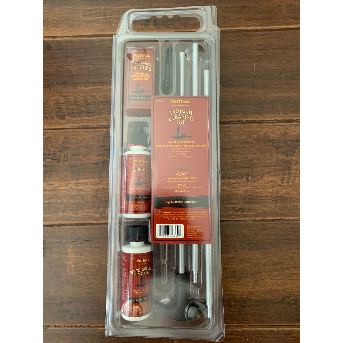 Outers 96300 Sportman's Cleaning 7 Piece Kit includes Oil.