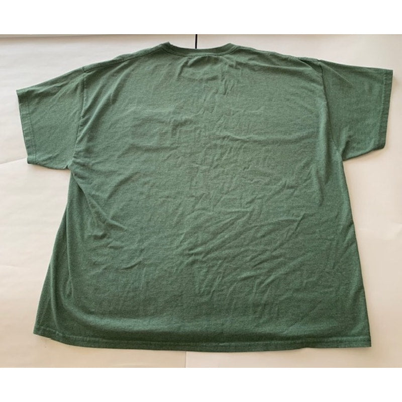 Men's 2XL Green Pocket T-Shirt