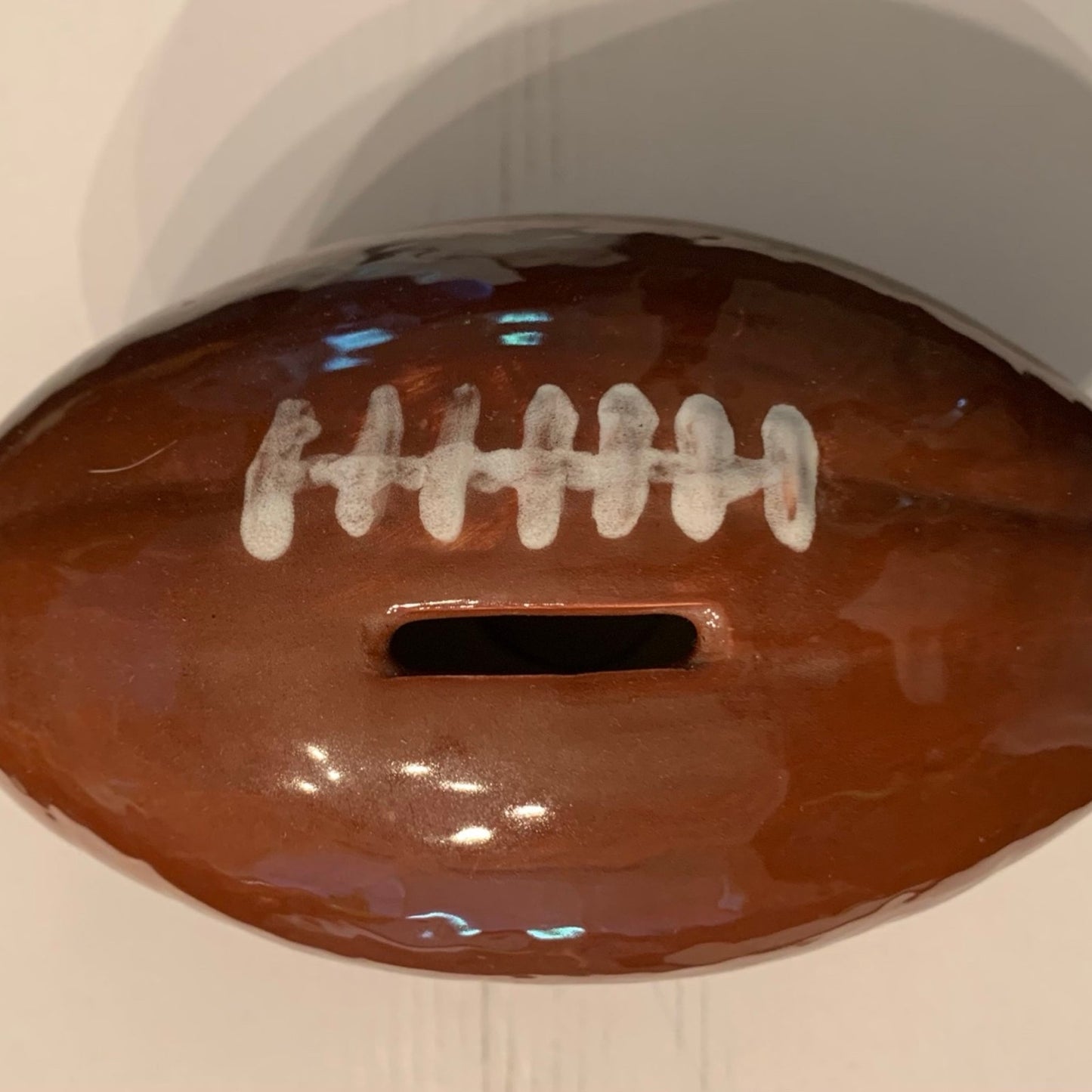 Ceramic Football piggy bank