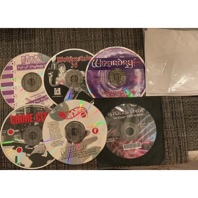 Vintage Gaming CDs for Older Model Computers