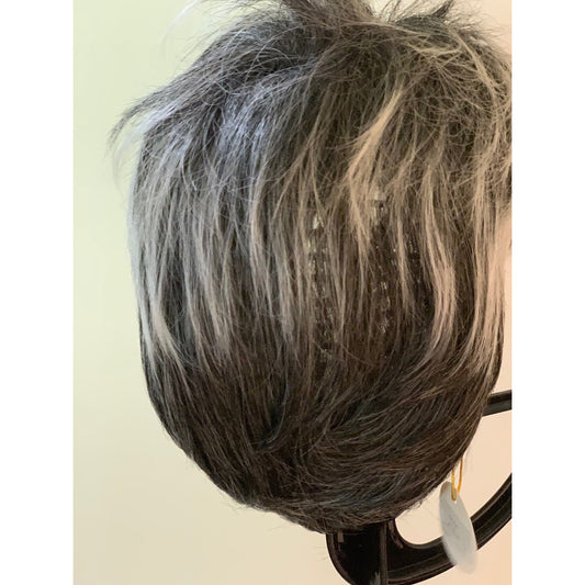 Short Cut Style Gray Hair Wig