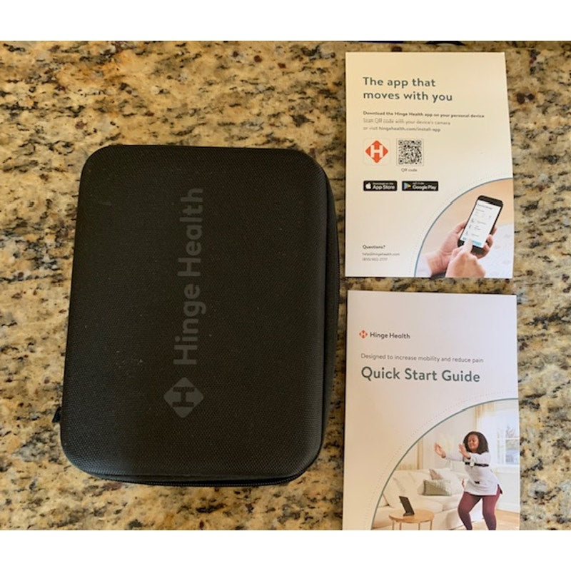 Hinge Health Exercise Kit with Body Sensors and Carrying Case