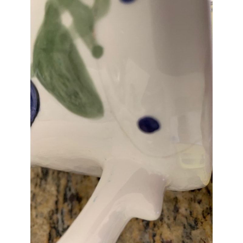 Ceramic flower themed watering can