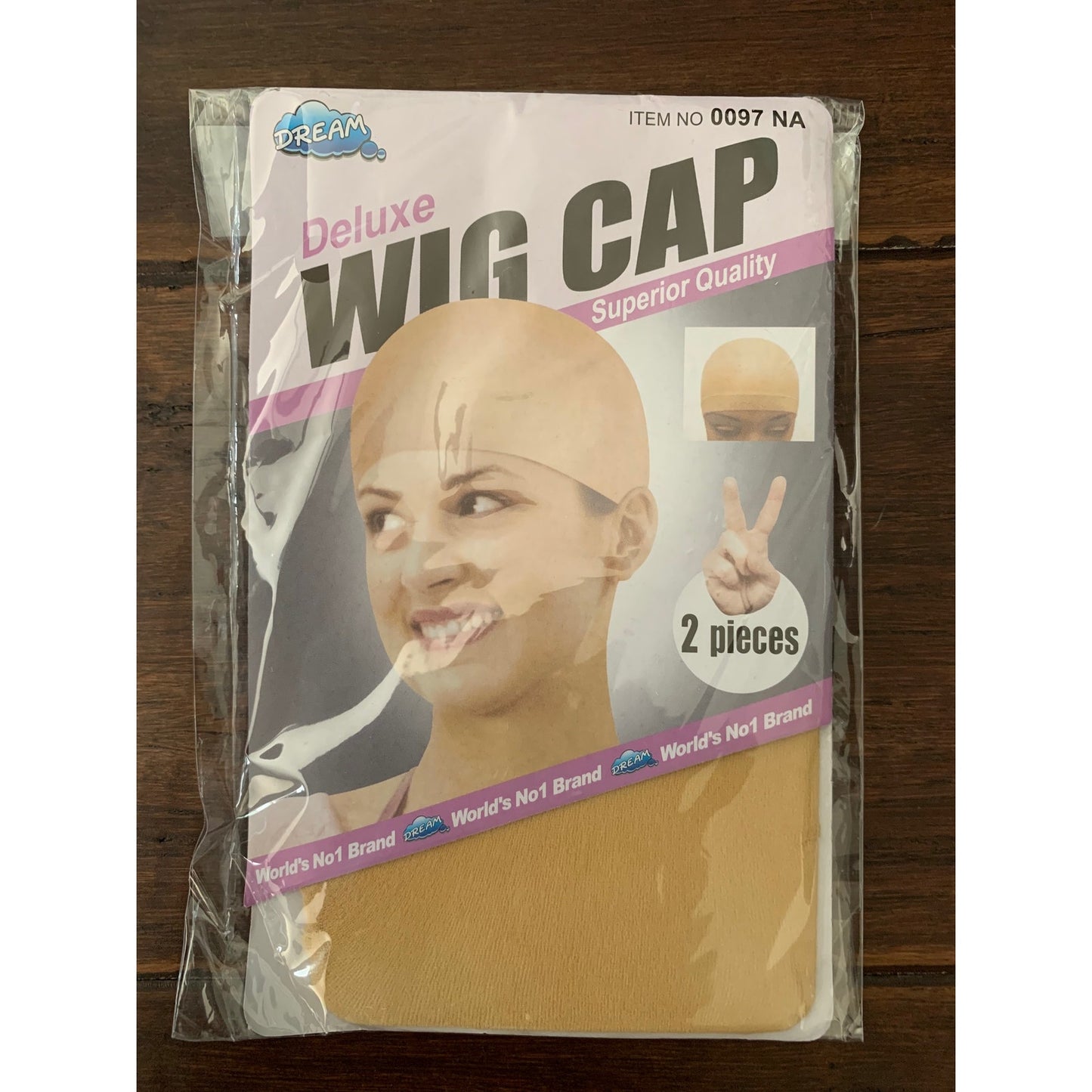 Wig Holders / Hangers with Dream World 2 pieces Deluxe Wig Caps