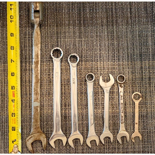 Various Sizes Combination Wrench Tools