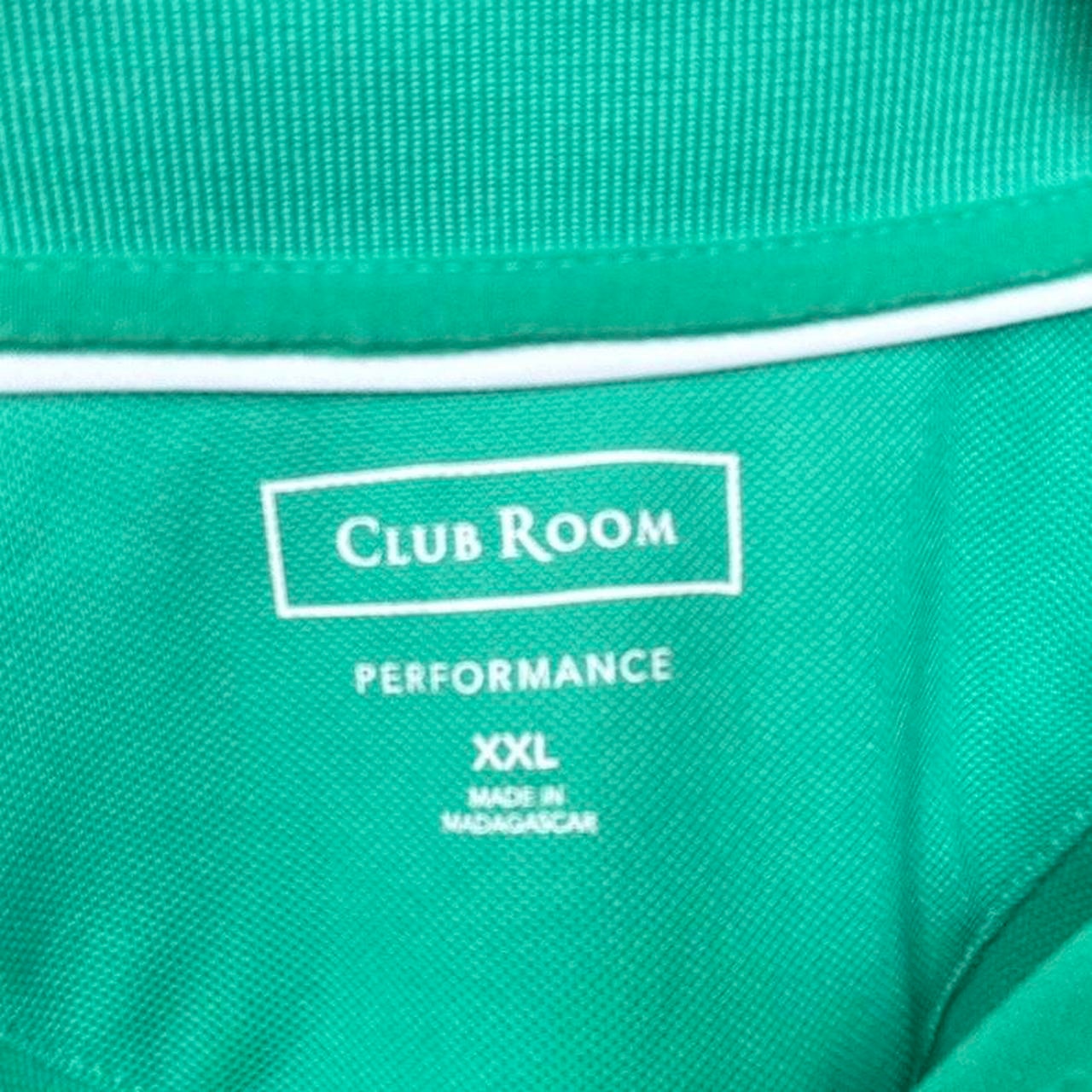 Men's Club Room brand Performance 2XL Light Green Polo