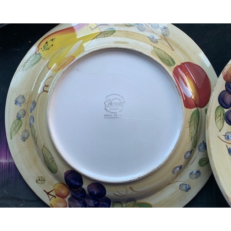 Fruit Painted Dish Plates