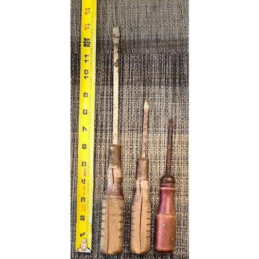 Flat Head Wooden Handle Screw Drivers