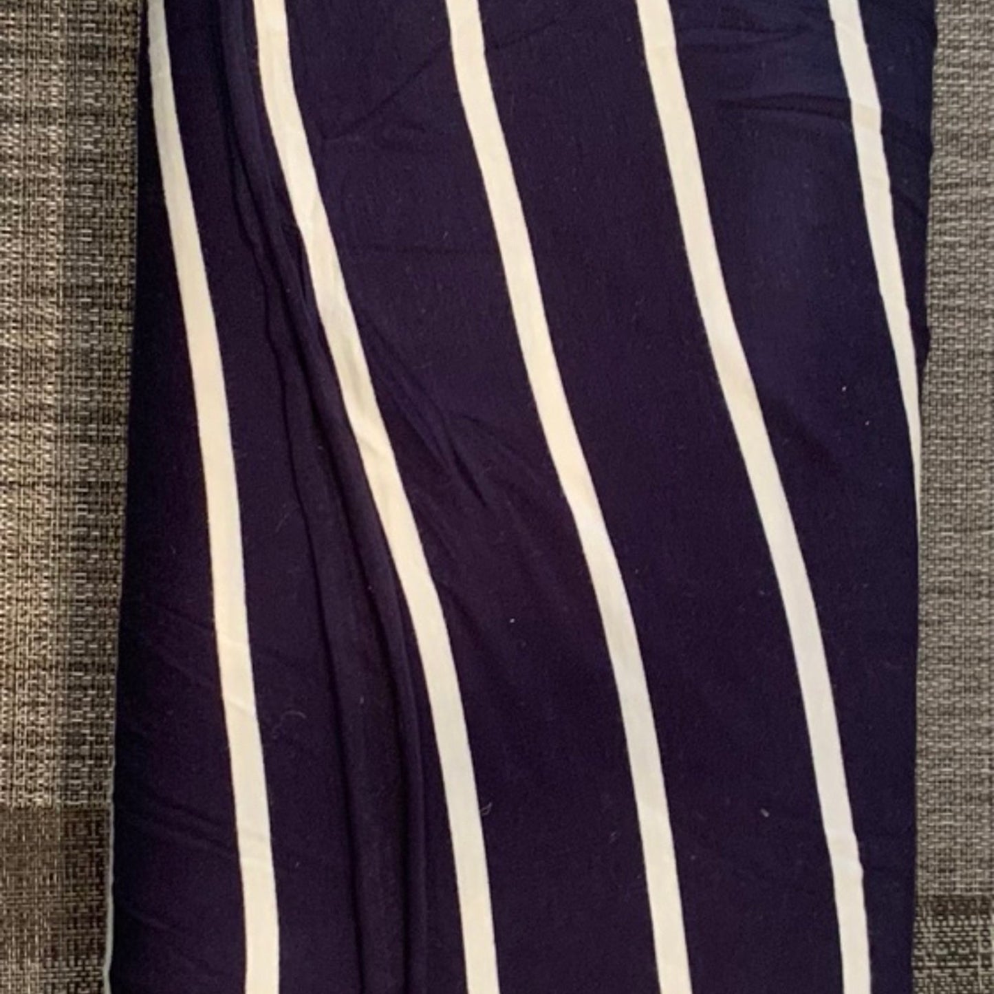 Navy with white stripes fabric - Fast Shipping, Make an Offer