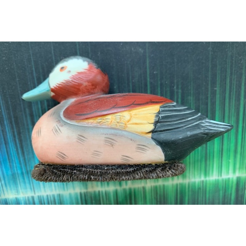 Jasco Ceramic Mallard Duck Clothes Lint Remover