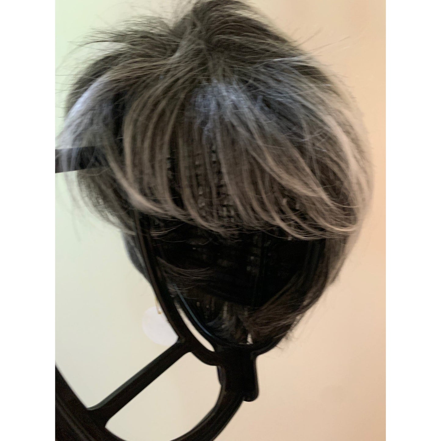 Short Cut Style Gray Hair Wig