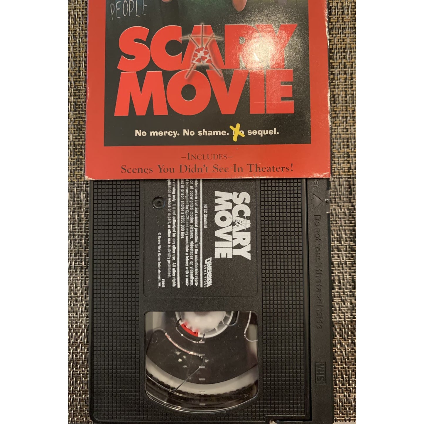 Scary Movie VHS Tape