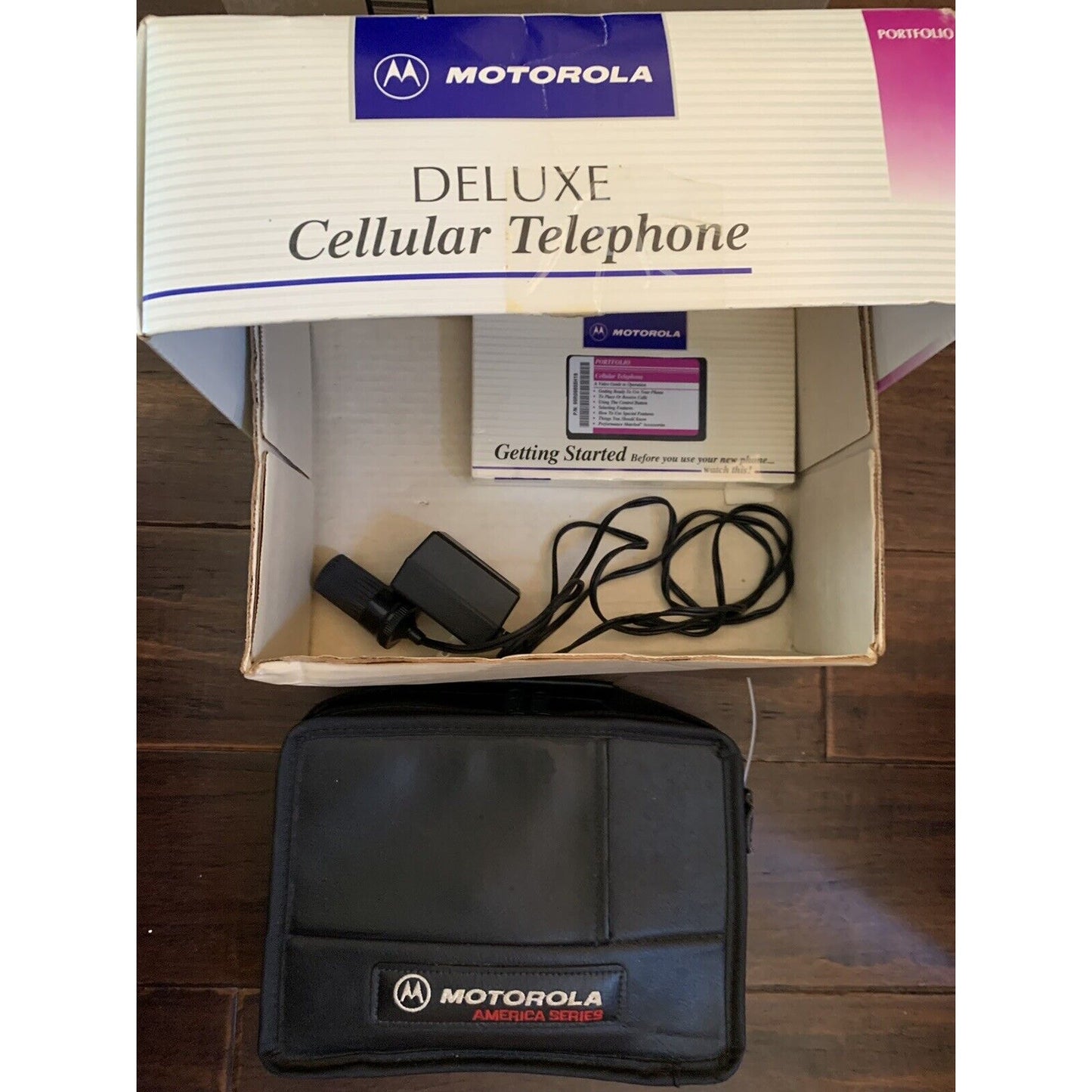 Vintage Motorola Deluxe Cellular Telephone Portfolio