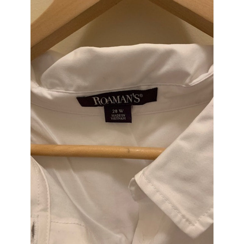 Roman's Women's Dress Shirt size 28W