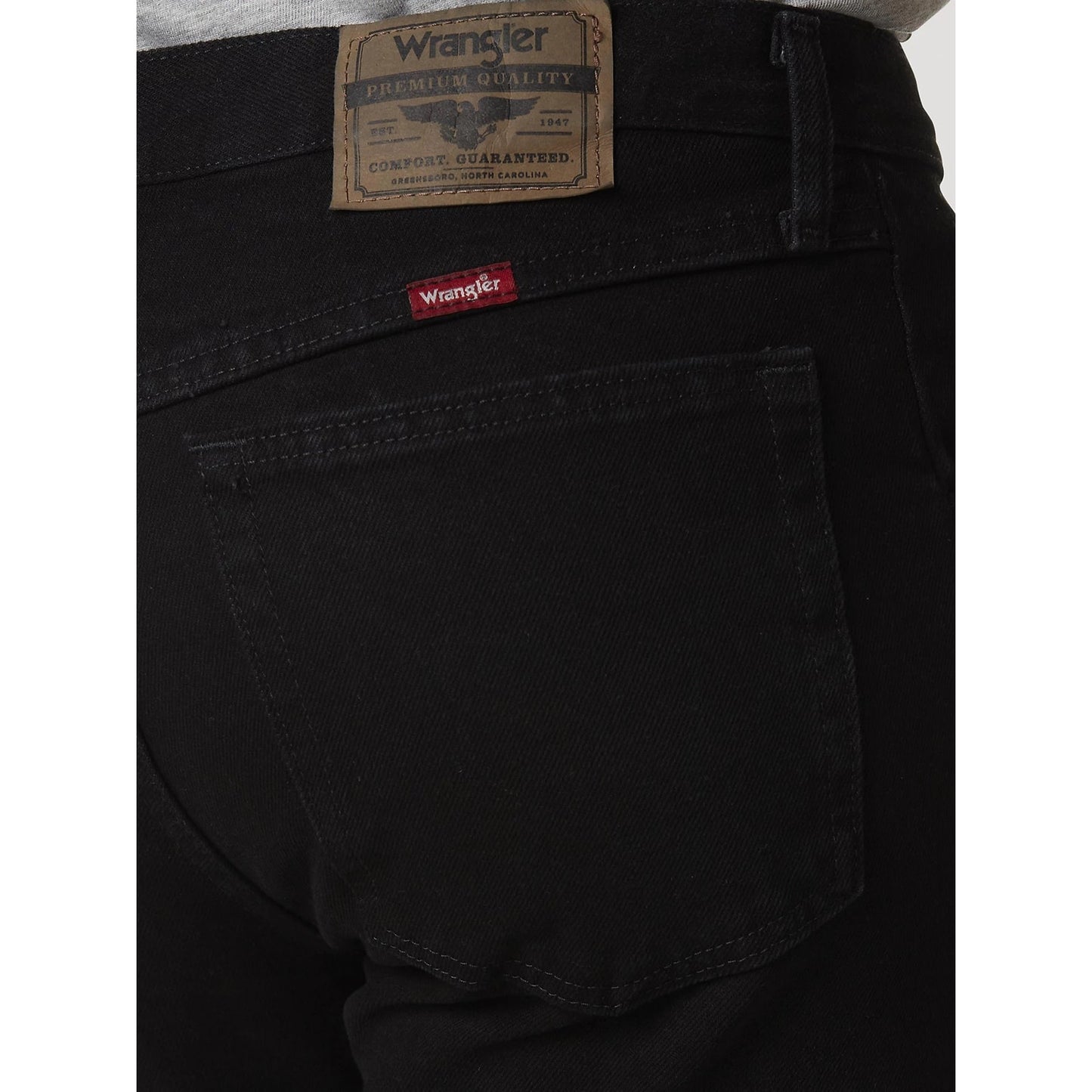 Wrangler 38 x 32 Five Star Regular Fit Jean: Coal Black