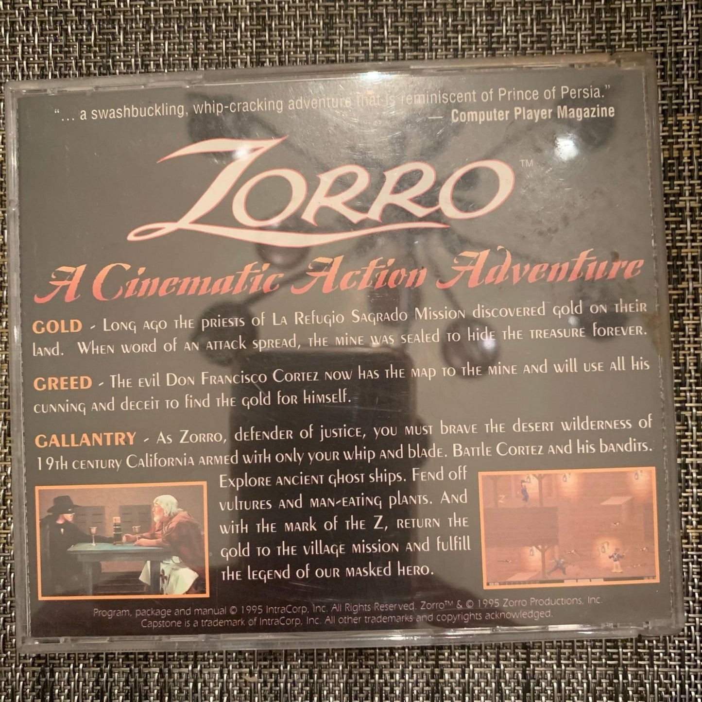 Zorro computer game CD