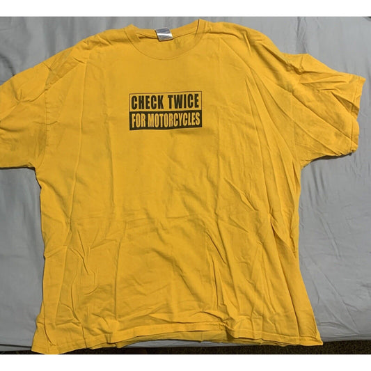 Check Twice For Motorcycles Men’s 2 XL T-shirt