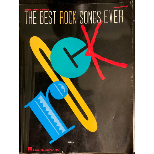 The Best Rock Songs Ever for Piano, Vocal or Guitar