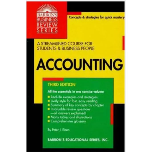 Barron's Business Review Ser.: Accounting by Peter J. Eisen (1994, Trade...